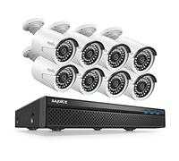 SANNCE Kit Telecamera di Sorveglianza PoE 5MP 8CH NVR e 8 Telecamere IP Esterne Rilevamento Movimento Accesso Remoto-Senza HDD