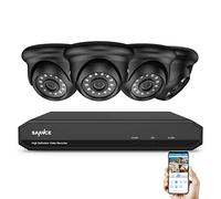 SANNCE Kit Videosorveglianza 1080P DVR TVI 8 Canali 4 Telecamera Sorveglianza Esterno 2MP Kit di Sorveglianza H.264 Motion Detection P2P Cloud Visione Notturna Senza HDD