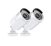 SANNCE PoE 5MP Kit di Sorveglianza 2 Telecamera per Interni ed Esterni, 36pezzi, IR-LED IP66 Resistente alle Intemperie Alloggiamento in Metallo