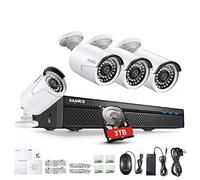 SANNCE POE Kit Videosorveglianza 5MP POE NVR 8 Canali 4 POE Camera Sorveglianza 2MP Video Sorveglianza Cloud Storage IP66 IR Telecamere Sorveglianza Allarm Visione Notturna 3TB HDD