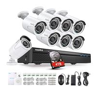 SANNCE POE Kit Videosorveglianza 5MP POE NVR 8 Canali 8 POE Camera Sorveglianza 2MP Video Sorveglianza Videoregistratore Cloud Storage IP66 IR Telecamere Visione Notturna 4TB HDD