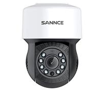 SANNCE PTZ Telecamera di Sorveglianza Esterna 1080P Analogica AHD Visione Notturna 30M, Rilevamento del Movimento,Pan 350°/Tilt 90° 2MP Telecamera ,Compatibile o Altro DVR di Controllo Coassiale