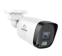 SANNCE Telecamera di Sicurezza POE 3 MP con Audio, Telecamera CCTV per Esterni, Visione Notturna da 30M, Resistente alle Intemperie, IP67, Rilevamento del Movimento