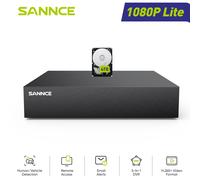 SANNCE Videoregistratore digitale a 8 canali CCTV DVR H.265 Pro+ 1080P Supporto AHD, TVI, CVI, CVBS, Ingresso video IP CCTV Sorveglianza D