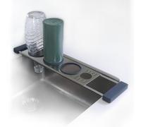 Sanni Shoo drip.it! Scolabottiglie in Acciaio Inox Multiuso e Estensibile | Practico, Pieghevole, Salvaspazio, Resistenti al Calore | Scolapiatti per Bottiglie | Organizer/Accessori/Supporti Cucina