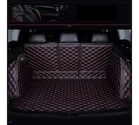 SANNITOU Auto Pelle Tappetino Bagagliaio per Jeep Avenger 2023-2024,Su Misura Vasca Baule Tappeto Antiscivolo Tappetino Copri Baule Fodera Interni Accessori,Black-redstyle