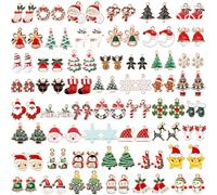 SANNIX 110 ciondoli smaltati per gioielli fai da te, ciondoli per bracciali, collane, orecchini, forniture artigianali, Zinco, Nessuna pietra preziosa