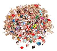 SANNIX 350Pcs Pezzi Ciondoli, Ciondoli di Creazione di Gioielli, Charms, Ciondoli per Collane per Bracciale Collana Orecchini Creazione di Gioielli