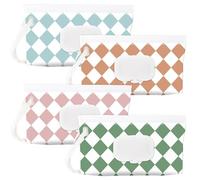 SANNIX 4 dispenser per salviettine umidificate per neonati, portatile, ricaricabile, contenitore per salviettine umidificate, riutilizzabile, custodia da viaggio