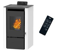 SANNOVER - Stufa A Pellet Ad Aria Anita Da 9,4 Kw Bianco