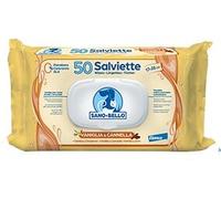 sano e bello salviette detergenti nf alla vaniglia e cannella 50 pezzi