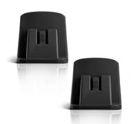 Sanoforma - Supporto Universale per T.pass per auto - 2 Pezzi Clip di supporto per telepedaggio - Compatibile con Sistemi 2019 e M00neyG0 - Nero, 3x3x1 cm - Fissaggio Sicuro
