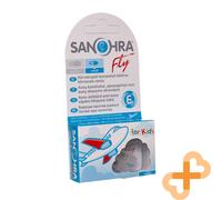 SANOHRA FLY Tappi Auricolari Per Volare In Schiuma 2 Pezzi Bianco Per Bambini