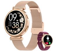 Sanorum Smartwatch Donna, 1.27 HD Orologio Smartwatch con Chiamata Bluetooth Fisiologia Feminile Sonno 24H Cardiofrequenzimetro/SpO2 Fitness Tracker 120+ Sportive IP68 Contapassi Android iOS, Oro Rosa