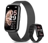 Sanorum Smartwatch Donna, 1.47" Orologio Fitness, 24 Modalità Sport, SpO2, Sonno, Activity Tracker Passi Calorie, 165+ Quadranti, Fisiologia Femminile Notifiche Impermeabile IP68 Android iOS Nero