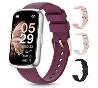 Sanorum Smartwatch Donna, 1.47" Orologio Fitness, 24 Modalità Sport, SpO2, Sonno, Activity Tracker Passi Calorie, 4 Cinturini, Fisiologia Femminile Notifiche Impermeabile IP68 Android iOS Argento