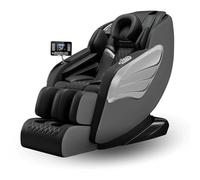 Sanotechnik® Lusso MA2601 - Poltrona massaggiante nera zero-gravity, 8 movimenti di pressione, scansione corpo 3D, airbag piedi e gambe, funzione riscaldamento, Bluetooth - Art. n