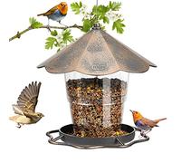 SANOTO Mangiatoia per Uccelli Grande Capacità Mangiatoia per Uccelli Appesa Balcone da Giardino Mangiatoia per uccelli Selvatici, Mangime per Uccelli Selvatici, Passeri e Uccelli da Giardino