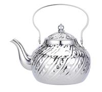 SANQIAHOME Teiera da 2000 ml con infusore Caldaie per acqua in acciaio inossidabile Bollitore per acqua bollitore per induzione/gas,argento