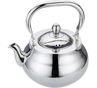 SANQIAHOME Teiera in acciaio inossidabile con infusore rimovibile 71 oz (2000 ml) Macchina per il tè con piano cottura addensato lucidato a specchio per erbe e infusi