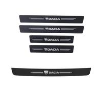 SANQIUTOU 5 Pezzi Car Fibra Carbonio Battitacco Adesivi per Dacia Duster 2018-2023,Battitacco Adesivi Soglie Porte Anti-Usura Antiscivolo Kick Plates Adesivo,B