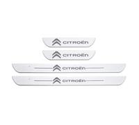 SANQIUTOU Acciaio Inox Battitacco per Auto Sticker Protezione Davanzale della Porta Protezione AntiGraffio Soglia Styling per Citroen C3 C3 aircross 2002-2022, 4 Pezzi