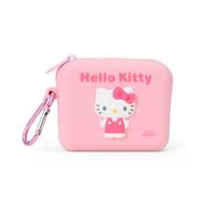 Sanrio 357588 - Mini sacchetto in silicone, Hello Kitty, astuccio per cosmetici, portamonete