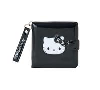 Sanrio 606464 I Love Hello Kitty - Portafoglio in vinile con chiusura a soffietto, per bambini dai 3 anni in su, colore: nero