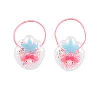 Sanrio Accessori per bambini Shakashaka - Set di 2 elastici per coda di cavallo My Melody My Melody, 3,5 x 3 x 0,7 cm, personaggio 910058 SANRIO