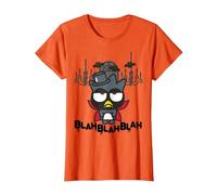 Sanrio Bad Badtz-Maru Halloween Blah Dracula Vampiro Maglietta, Donna, Arancio, S