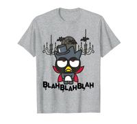 Sanrio Bad Badtz-Maru Halloween Blah Dracula Vampiro Maglietta, Uomo, Grigio Melange, M