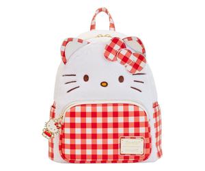 SANRIO BY LOUNGEFLY MINI BACKPACK HELLO KITTY GINGHAM COSPLAY