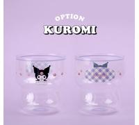 SANRIO Characters Retro Glass Cup My Melody Kuromi Pompompurin Cinnamoroll 30...