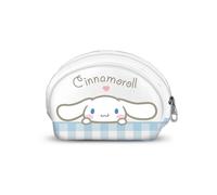 Sanrio Cinnamoroll Vichy-Portamonete Ovale Casual, Multicolore, 12 x 9 cm