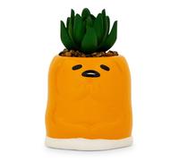 Sanrio Gudetama Meditazione Vaso Mini Da 3 Pollici Con Succulenta Artificiale