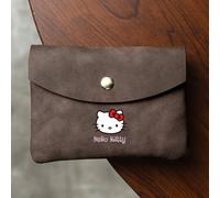 Sanrio Hello Kitty 2-in-1 Portafoglio e Organizer per Monete, Porta Carte con Cerniera e Grande Capacità, Doppie Tasche per Monete, Tema Animati, per la Scuola e l'Uso , per Contanti e Carte di