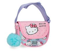 Sanrio Hello Kitty Bows Borsa a Tracolla with Rosa Flap 16x14x5 cm PVC