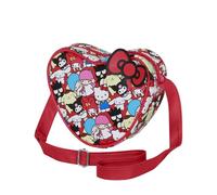 Sanrio Hello Kitty Friends-Borsa a Tracolla Cuore Casual, Multicolore, 21 x 15,5 cm