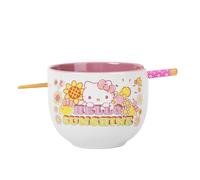 Sanrio Hello Kitty " Hello Sunshine " 20-Ounce Ramen Ciotola E Bacchette Set
