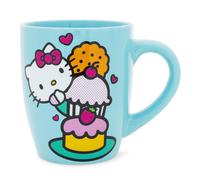 Sanrio Hello Kitty Impilati Sweets Ceramica Brillantini Latte Tazza Porta 739ml