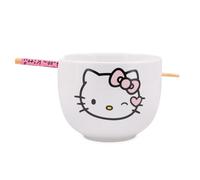 Sanrio Hello Kitty Occhiolino 20-Ounce Ceramica Ramen Ciotola Con Bacchette