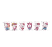 Sanrio Hello Kitty Primavera 2-Ounce Mini Shot Occhiali Set Di 6