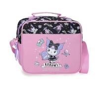 Sanrio Kuromi Fortune Telling Beauty case adattabile con tracolla Rosa 23x20x9 cm Poliestere