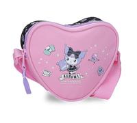 Sanrio Kuromi Fortune Telling Borsa a Tracolla Rosa 17x14,5x4 cm Poliestere