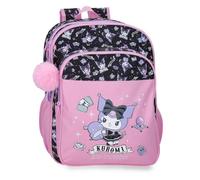 Sanrio Kuromi Fortune Telling Zaino Scolastico Double Compartment Rosa 30x40x13 cm Poliestere