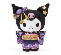 SANRIO Kuromi in un bellissimo peluche kimono raro H23 cm dal Giappone