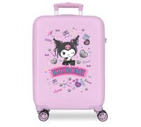 Sanrio Kuromi Retro Pop Viola Valigia da Cabina 38x55x20 cm Rigido ABS Lucchetto a Combinazione Laterale 35L 2.5kg 4 Doppie Ruote
