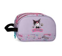 Sanrio Kuromi Retropop borsa a tracolla e astuccio in poliestere, scomparto principale, Joumma Bags
