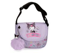 Sanrio Kuromi Retropop Borsa a Tracolla with Flap Viola 16x14x5 cm Poliestere