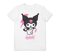 Sanrio (Kuromi Tagged) White S Unisex T-Shirt -